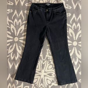 Jessica London Jeans Size 12W 12 Wide Black Denim